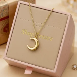 Crescent Moon Solo Necklace